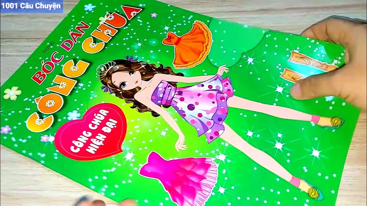 Sổ dán stickers trang phục cho 24 nàng công chúa hiện đại/Sticker mới ...