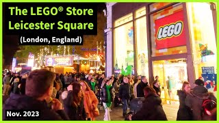 Touring the LEGO London Leicester Store, near Picadilly Circus (UK/England) Nov. 2023