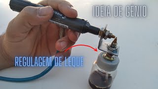 GENIAL, AERÓGRAFO CASEIRO DE CANETA COM REGULAGEM DE LEQUE, ESTILO PROFISSIONAL, TUTORIAL COMPLETO !