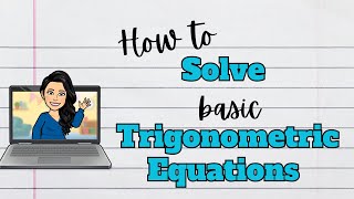 Solve Basic Trigonometry Equations