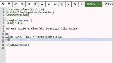 11 LaTeX on SageMathCloud - Including displayed mathematics