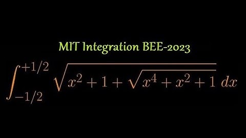 Solving integrals from the 2023 MIT integration Bee finals
