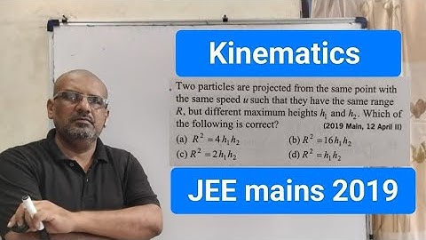 Two particles are projected from the same point with the same speed u such that they have the same