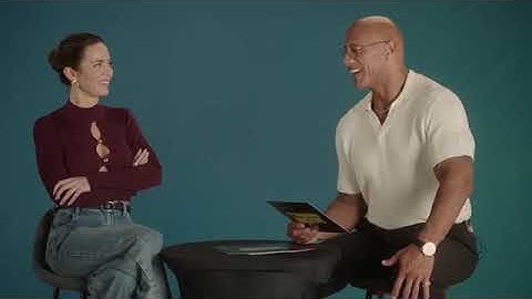 The Smashing Machine | Dwayne Johnson and Emily Blunt Play 2000s Trivia | A24