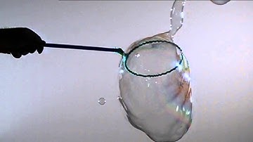 Bubbles Stripped from Film of Larger Soap Bubble Slow Motion :: Keith Johnson