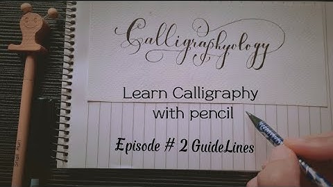 Learn Calligraphy 101 ( Start with pencil) in 2 min #learning #calligraphy #easycalligraphy