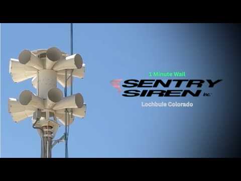 Sentry Siren 16V1T-B | 1 Minute Wail | Lochbuie Colorado