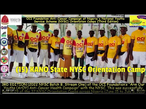 Slides 2022 NYSC Batch B Stream I: OCI Foundation's ArOY Health Campaign in Nigeria's 37 NYSC camps