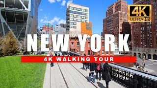 🇺🇸 New York Walking NYC : The High Line Elevated Park Walking Tour [4K HDR - 60 fps]