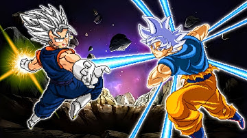Vegito V2 OP (all form) (New) VS Son Goku V4 OP (all form) in Mugen