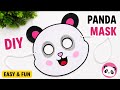 DIY Panda Mask Craft 🐼 Easy Paper Mask Making for Kids | Cute Animal Mask Tutorial