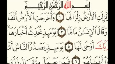 سورة الزلزلة بصوت الشيخ أبو أنس شمس الدين