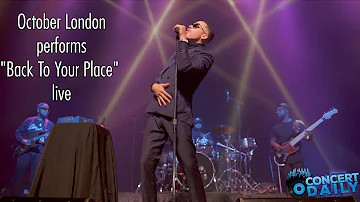 October London performs "Back To Your Place" live; Rebirth of Marvin Tour Baltimore