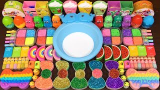 Mix Random into GLOSSY Slime Satisfying RAINBOW BOW Video