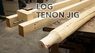 Log Tenon Cutter for $5 - Use your tablesaw to make log furniture, log railings from branches etc