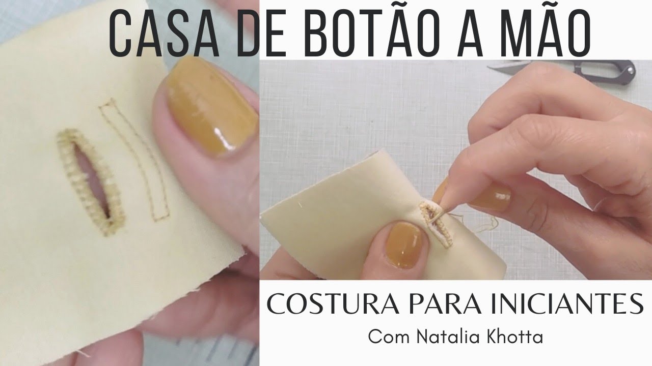 COMO FAZER CASA DE BOTÃO  SEM  MAQUINA ZIG-ZAG