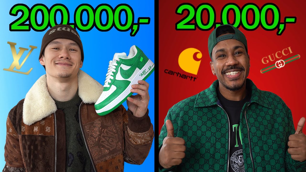 200.000 KR vs 20.000 KR OUTFIT CHALLENGE!