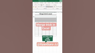 Merge trick in Excel.#excel #shortsfeed #shorts #shortvideo #msoffice #short #shortsviral #exceltips