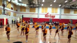 Heritage middle school cheer performance