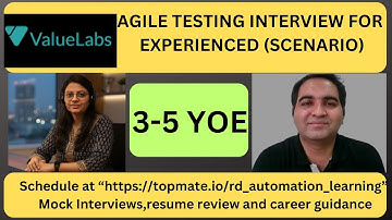 Agile Testing Interview Questions and Answers| Testing Interview Questions | RD Automation Learning