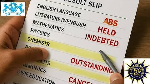 Is your WAEC RESULT showing held, withheld, indebted or F9? Talk to me about it. Don