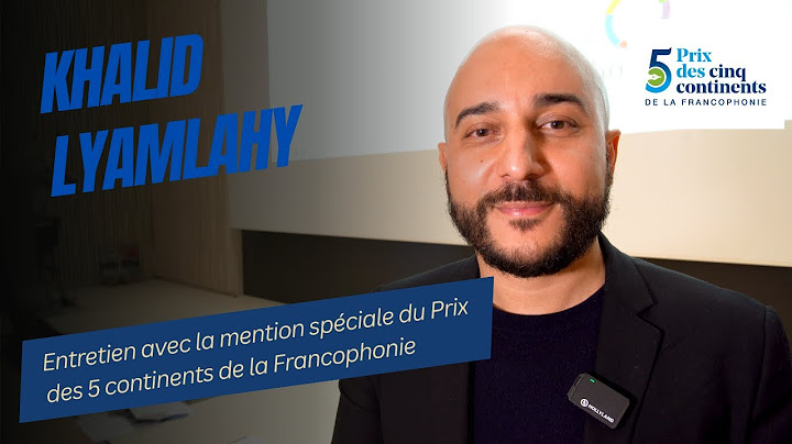 Entretien avec Khalid Lyamlahy - Mention spéciale du Prix des 5 Continents de la Francophonie 2024