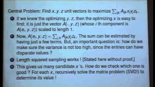 Optimizing with Tensors