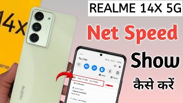 Realme 14x 5g net speed show/Realme 14x me net speed kaise dekhe/network speed setting/Realme 14x