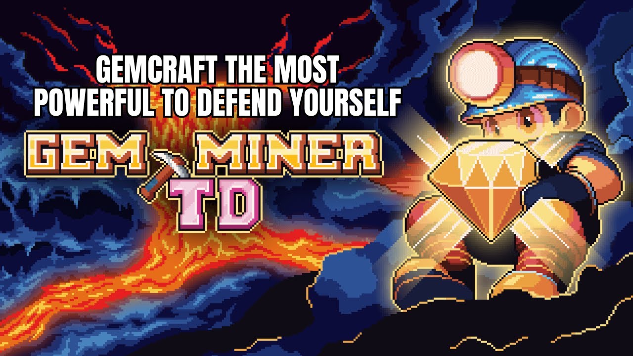 BUILD a MAZE and MERGE GEMS to SURVIVE (Gem Miner TD Gameplay & First Impressions)