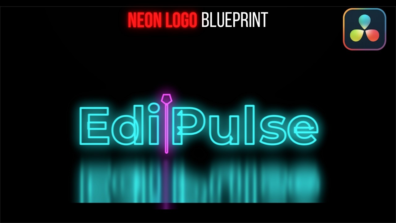 Create Electric Neon Logo Animation in DaVinci Resolve | Fusion Tutorial