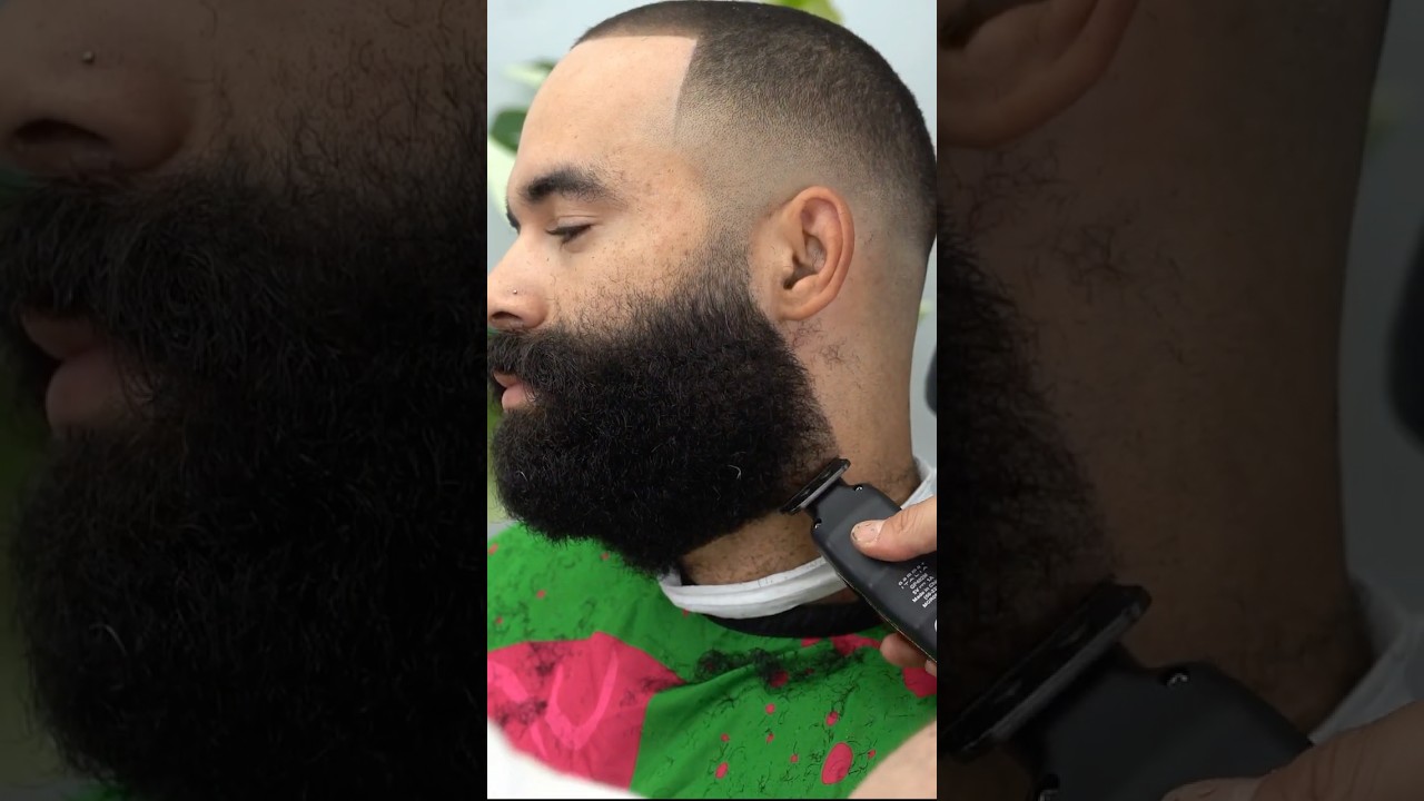 How Do You Even Line Up a Beard THIS Bushy? 🤔 