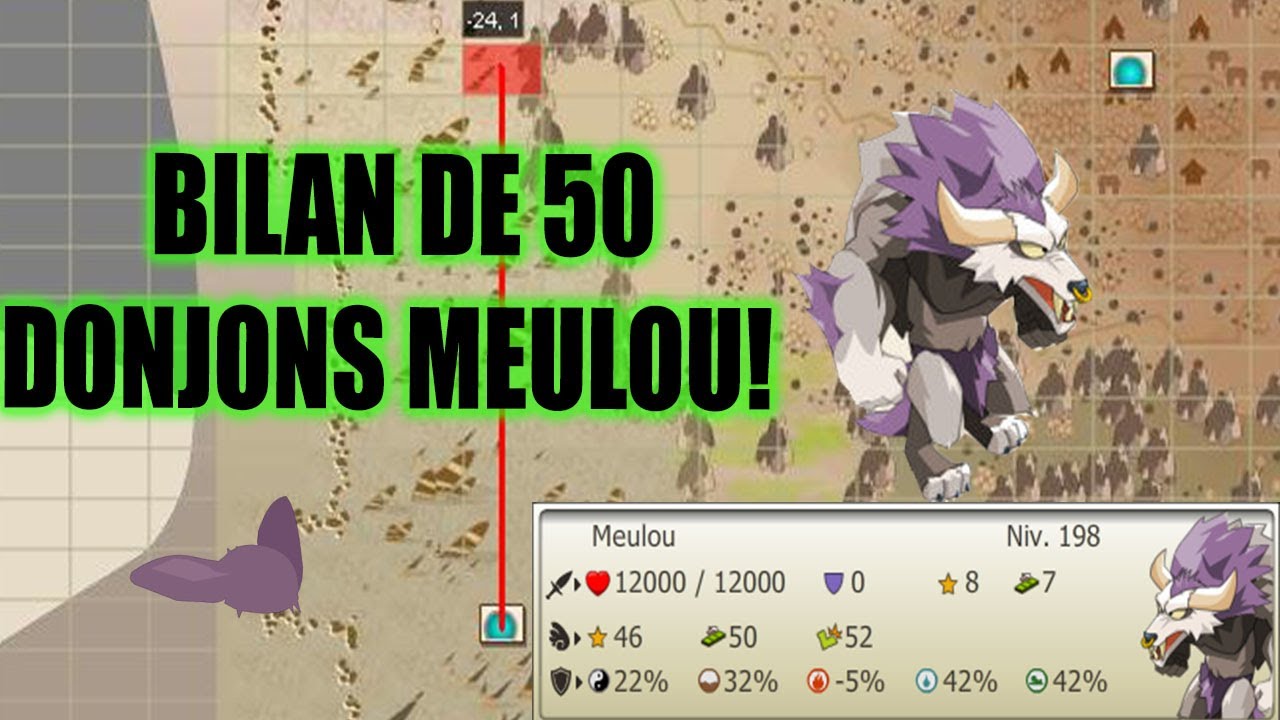 DOFUS RETRO: BILAN DE 50 DONJONS MEULOU!