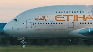 Diversion Etihad A380 Takeoff Adelaide Airport - A6-Apc