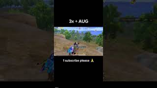 Impossible 3x AUG Spray Control 😳🔥 PUBG Mobile Pro Gameplay #pubg #bgmi #Shorts #viral #tranding