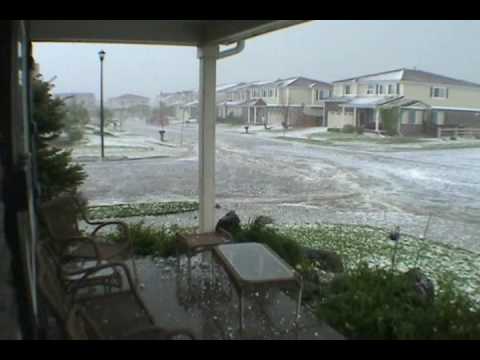 2010 May Hail Storm in Commerce City - YouTube