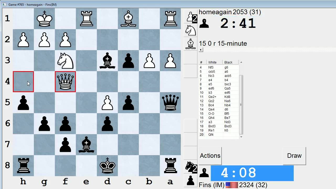 Chess ON - Golden Games! Hermann vs Hussong 1930