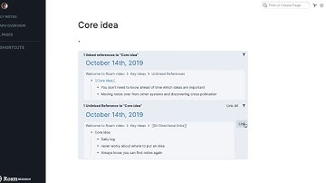 Unlinked References in Roam