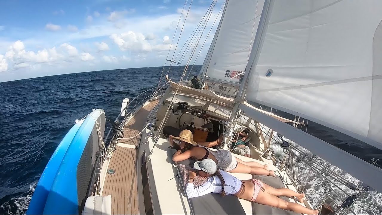 SLOW TV – ASMR – Sailing to Tobago – Sailing Vessel Delos