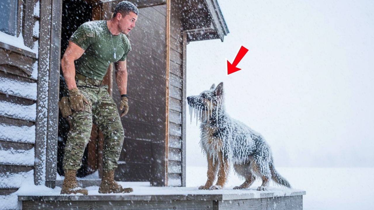 “Don’t Close the Door…” the Ex-Navy SEAL Said — When a Frozen Puppy Knocked
