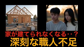 家が建てられない？深刻化する職人不足