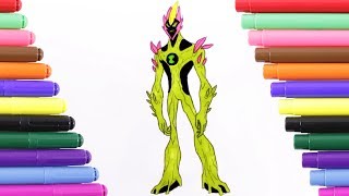 Ben 10 2017 Swampfire Coloring Page for Kids, Coloring Book
