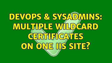 DevOps & SysAdmins: Multiple wildcard certificates on one IIS site?