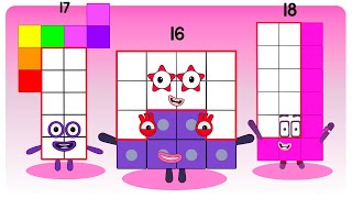 Sprunki Oc Numberblocks 16, 17, 18 Compilation Incredibox
