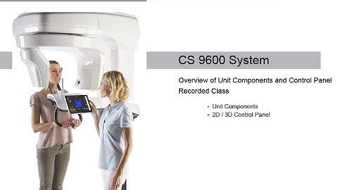 CS 9600 System: Overview Unit Control Panel Recorded Class