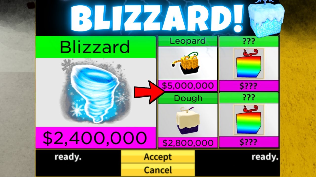 What People Trade For Blizzard? Trading Blizzard in Blox Fruits