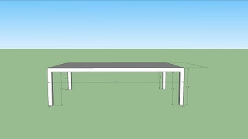 Intermediate Technology: Google SketchUp: table (example with dimensions)