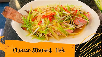 15 MIN CHINESE STEAMED FISH WITH GINGER AND SPRING ONION | CHINESE STEAMED WHOLE FISH | Aquino Vlog