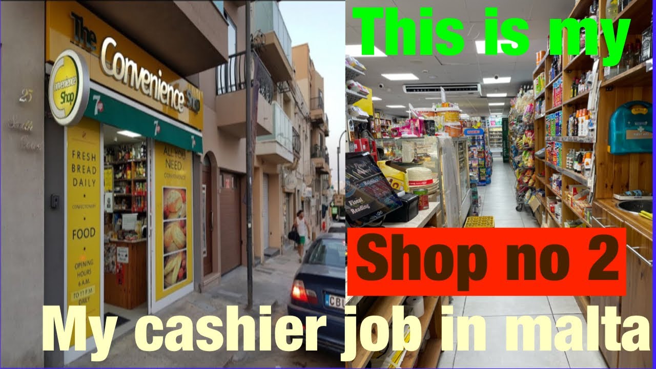Cashier job in MaltaSuper market job in MaltaSales assistant job in