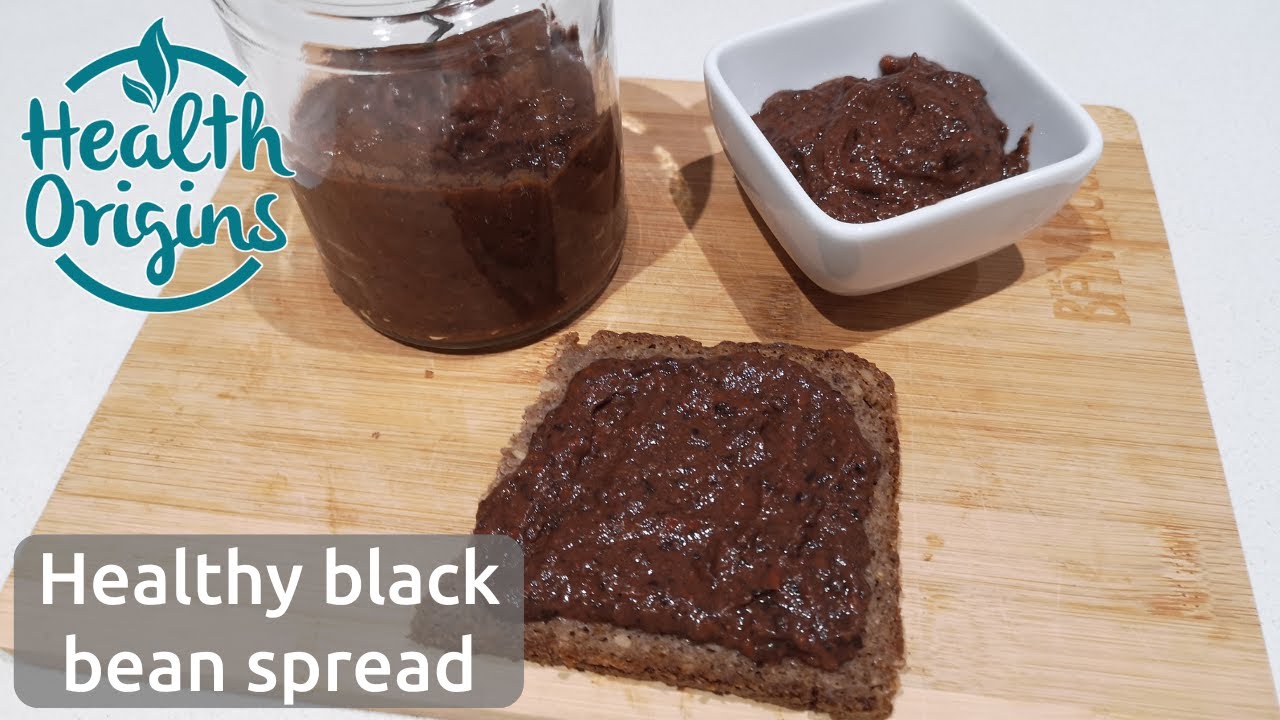 Healthy black bean spread (vegan) YouTube