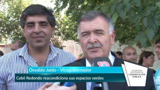 Cebil Redondo reacondiciona sus espacios verdes - Tucumán Gobierno